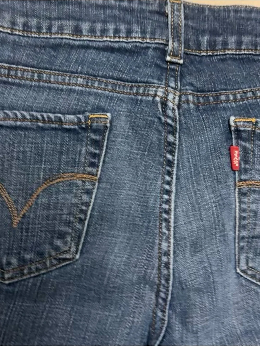 Levi's the original 526 Slender Straight-Leg Jeans — Dark Blue Denim size 6 - Picture 6 of 6